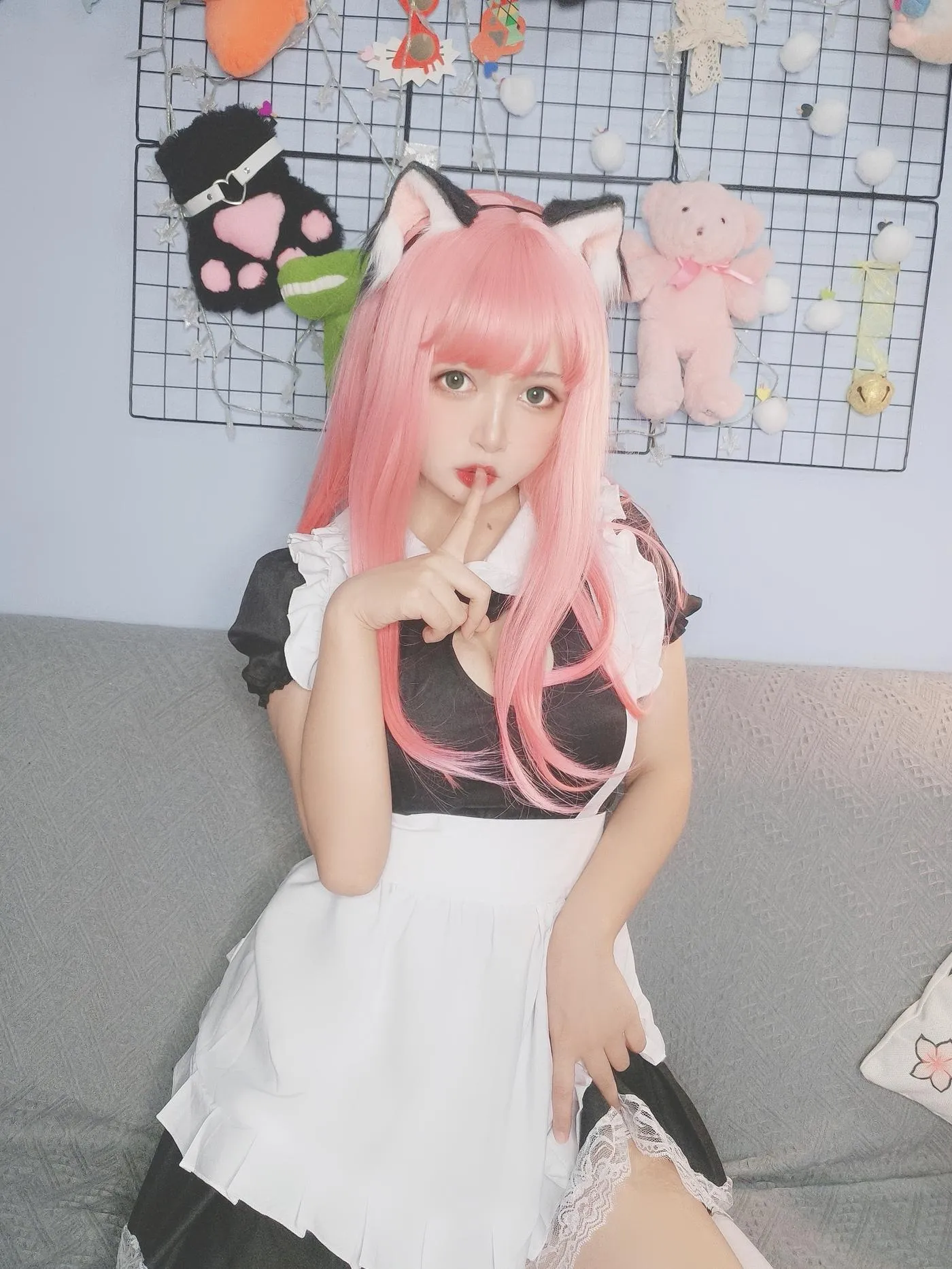 黑猫猫OvO – NO.08 猫女仆自拍 [13P]插图9